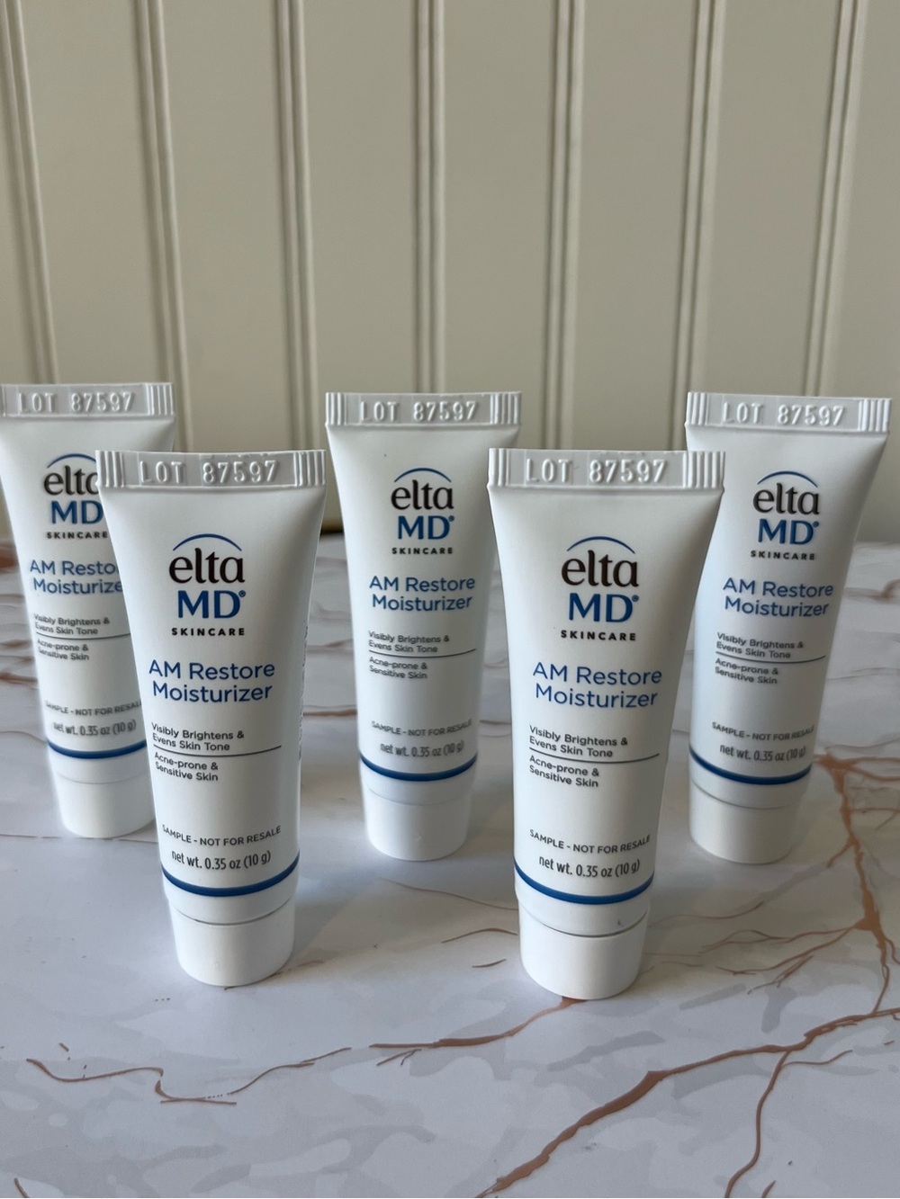 ELTA MD AM RESTORE MOISTURIZER | SET OF  5 | 0.35oz | EXP 8/26 | SEALED-NEW